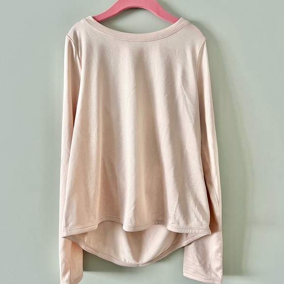 Zella Girl Pink Mesh Open Back Tee Size L 10/12 NWT - Picture 2 of 13